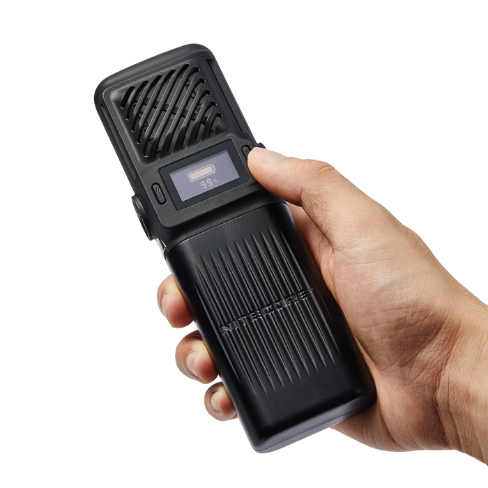 NITECORE EMR25 pārnēsājams moskītu atbaidītājs Darbība lidz 12 stundām. Akumulatora ietilpība, 12 000mAh