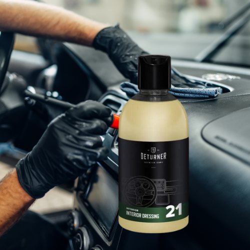 DETURNER INTERIOR DRESSING 250ml - Interior panel restorer restores color to plastic, rubber and vinyl surfaces 
