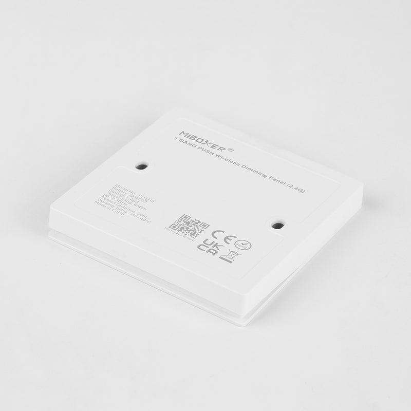 Wireless switch, also works as a dimmer, uses 2.4 GHz wireless transmission technology. controller required.