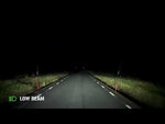 9-36V 11320Lm OPTIBEAM Elites 9 LED tālās gaismas lukturi, IP68, IP69K, R148, R149, R10,  2-pin DTP,  vads 2.20m, garantija 3 gadiauksti balta gaisma 5000K