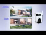 Ezviz H9C 3K (5MP+ 5MP) with 2 lenses (wide-angle fixed and zoom moving) and high resolution. Colour night vision, human tracking, siren, two-way audio