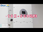 DEYE 10KW SUN-10K-SG01HP3-EU-AM2 HV hübriidinverter, 3 faasi, 10-aastane garantii, 380VAC, IP65, LCD ekraaniga.