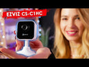 EZVIZ H1C Wi-Fi indoor video camera, 2 Mpix, 2.8 mm @ F2.0, 130°, 1920 x 1080 @20fps, 5V DC via USB, Built-in Micro SD/SDHC/SDXC slot, up to 256 GB 