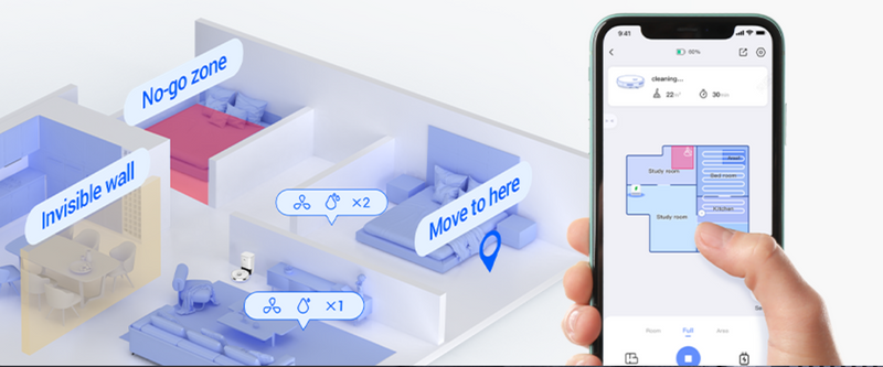 SAADAVAL ALATES 8. OKTOOBRIST! EZVIZ RE4 Plus. Kuiv- ja märgpuhastus. Puhastuspindala ühe laadungi kohta: 300 m2, puhastusaeg ühe laadungi kohta: 240 min.