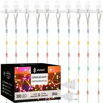 Ziemassvētku LED tīkls 300 LED, 3x3 m, 8 režīmi