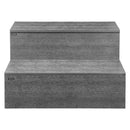 VEVOR burbuļvannas pakāpieni, 2 pakāpieni, ārējie spa kāpnes, pastiprinātas 635 mm platas HIPS kāpnes virszemes / piepūšamiem baseiniem ar 272,2 kg slodzes kapacitāti, daudzfunkcionālas terasēm, klājiem, kemperiem, grafīta pelēkā krāsā