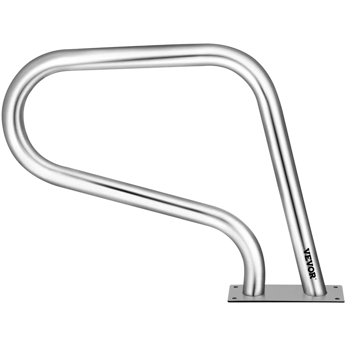VEVOR baseina margas 81,3 × 58,4 cm, 304 nerūsējošā tērauda peldbaseina margas ar nestspēju līdz 113,4 kg, sudrabotas, pret rūsu noturīgas, ergonomiskas baseina margas ar zilu roktura pārklājumu, M8 urbja uzgali un pašvītņojošām skrūvēm