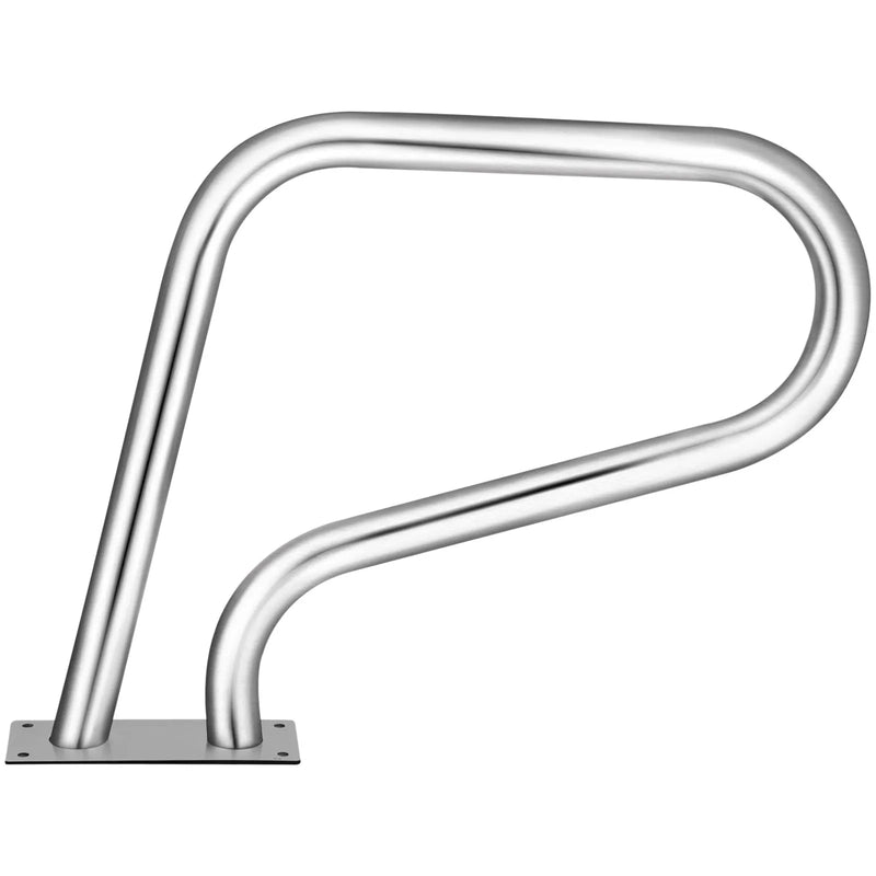 VEVOR baseina margas 81,3 × 58,4 cm, 304 nerūsējošā tērauda peldbaseina margas ar nestspēju līdz 113,4 kg, sudrabotas, pret rūsu noturīgas, ergonomiskas baseina margas ar zilu roktura pārklājumu, M8 urbja uzgali un pašvītņojošām skrūvēm