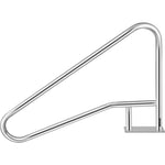 VEVOR baseina margas 137,2 × 91,4 cm, 304 nerūsējošā tērauda peldbaseina margas ar nestspēju līdz 113 kg, sudrabotas, pret rūsu noturīgas, ergonomiskas baseina margas ar zilu roktura pārklājumu, M8 urbja uzgali un pašvītņojošām skrūvēm