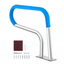 VEVOR baseina margas 81 × 58 cm, nerūsējošais tērauds ar pamatnes plāksni, drošības satvēriena margas iekštelpu un āra baseiniem, rūsas izturīgs rokturis ar satvēriena pārklājumu un piederumiem SPA zonām