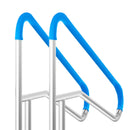 VEVOR baseina margas 2 gab., 140 × 81 cm, nerūsējošā tērauda margas ar pamatplāksni iekštelpu un āra baseiniem, baseina drošības margas klājiem, pret rūsu noturīgs satvēriena stienis ar roktura pārklājumu un piederumiem spa zonām