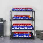 VEVOR plastmasas uzglabāšanas kastes 127 x 102 x 76 mm, piekarināmas un sakraujamas organizēšanas kastes, smagās klases uzglabāšanas konteineri skapim, virtuvei, birojam vai pieliekamajam, 24 gab., zila/sarkana