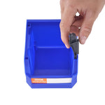 VEVOR plastmasas uzglabāšanas kastes 127 x 102 x 76 mm, piekarināmas un sakraujamas organizēšanas kastes, smagās klases uzglabāšanas konteineri skapim, virtuvei, birojam vai pieliekamajam, 24 gab., zila/sarkana
