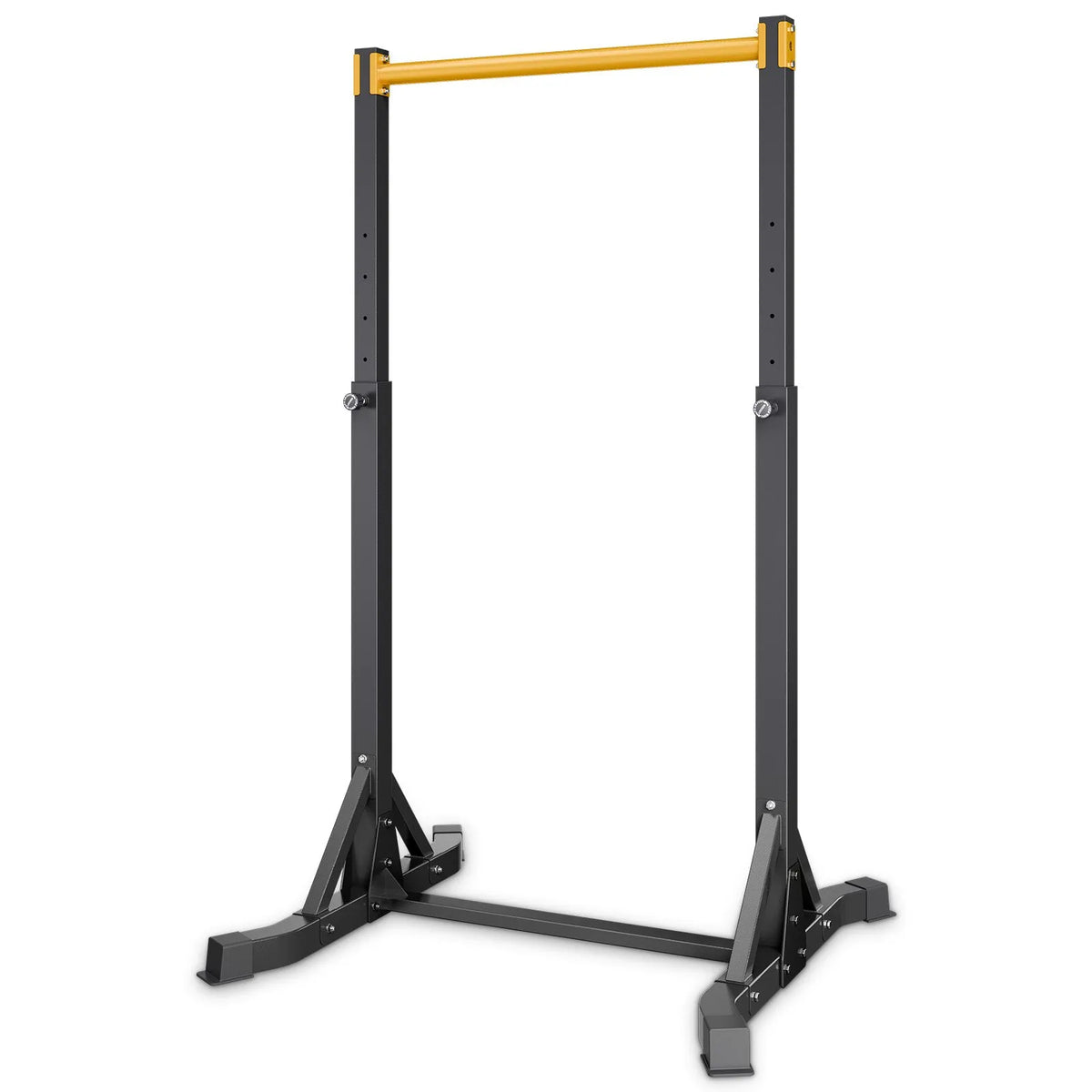 VEVOR pievilkšanās stienis ar statīvu līdz 150 kg, brīvi stāvošs pievilkšanās stienis ar H veida rāmi un izturīgu tērauda konstrukciju, 8 līmeņu augstuma regulēšana roku, muguras un krūšu treniņiem