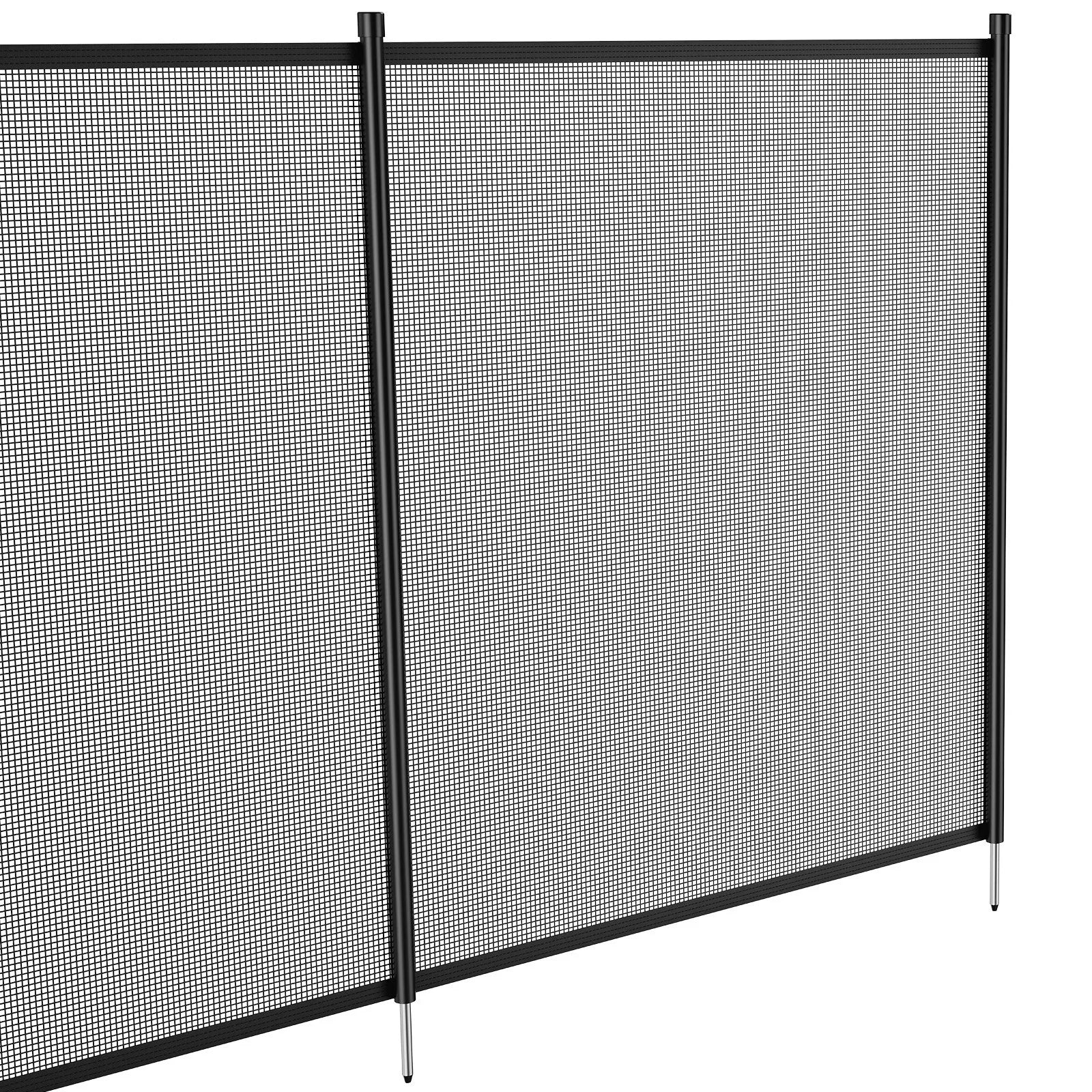 VEVOR noņemams baseina drošības žogs 1,21 × 32,91 m, bērnu drošības žogs iebūvētiem baseiniem, vienkārša pašmontāžas uzstādīšana, 340 g/m² Teslin PVC sieta audums, aizsardzībai bērniem un mājdzīvniekiem