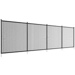 VEVOR baseina žogs 1,2 × 3,7 m, noņemams bērnu drošības žogs iebūvētiem baseiniem, viegli uzstādāms DIY peldbaseina žogs, 340 g/m² Teslin PVC sieta materiāls bērnu un mājdzīvnieku aizsardzībai