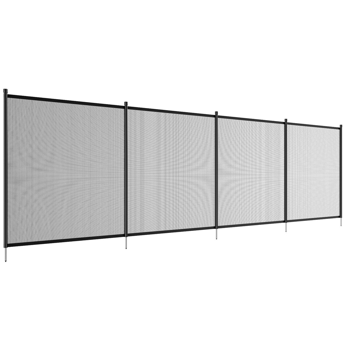 VEVOR baseina žogs 1,2 × 3,7 m, noņemams bērnu drošības žogs iebūvētiem baseiniem, viegli uzstādāms DIY peldbaseina žogs, 340 g/m² Teslin PVC sieta materiāls bērnu un mājdzīvnieku aizsardzībai