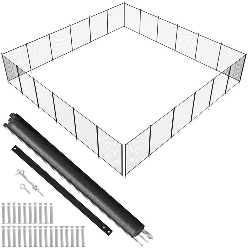 VEVOR baseina žogs 1,2 × 21,9 m, noņemams bērnu drošības žogs iebūvētiem baseiniem, viegli uzstādāms DIY peldbaseina žogs, 340 g/m² Teslin PVC sieta materiāls bērnu un mājdzīvnieku aizsardzībai