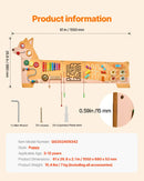 VEVOR Bērnu aktivitāšu sienas panelis “Puppy” ar 12 aktivitātēm, Montessori sensorā siena bērniem 3–12 gadiem, mācību aktivitāšu centrs rotaļu istabai, bērnudārzam un klasei