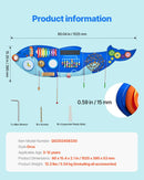 VEVOR Bērnu aktivitāšu sienas panelis “Orca” ar 12 aktivitātēm, Montessori sensorā siena bērniem 3–12 gadiem, mācību aktivitāšu centrs rotaļu istabai, bērnudārzam un klasei