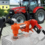 VEVOR degvielas pārsūknēšanas sūknis 12 V DC 60 l/min 0,19 kW ar automātisko pistoli, izplūdes šļūteni un iesūkšanas cauruli benzīnam, dīzeļdegvielai, petrolejai, etanola un metanola maisījumiem un biodīzeļdegvielai