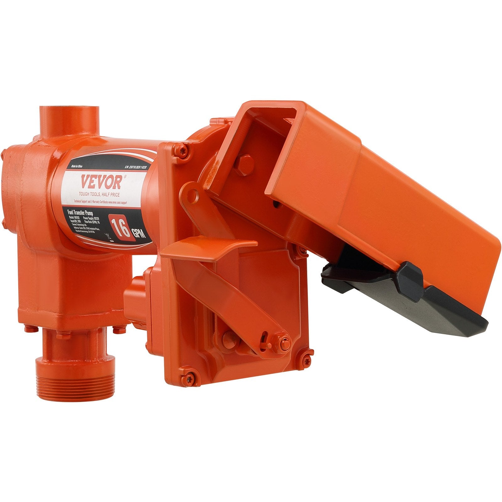 VEVOR degvielas pārsūknēšanas sūknis 12 V DC 60 l/min 0,19 kW ar automātisko pistoli, izplūdes šļūteni un iesūkšanas cauruli benzīnam, dīzeļdegvielai, petrolejai, etanola un metanola maisījumiem un biodīzeļdegvielai