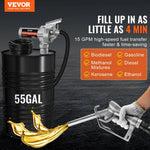 VEVOR degvielas pārsūknēšanas sūknis 12 V DC 57 l/min 149 W ar automātisku degvielas pistoli un garu ieplūdes un izplūdes šļūteni benzīnam, dīzeļdegvielai, petrolejai un etanola maisījumiem