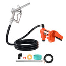 VEVOR degvielas pārsūknēšanas sūknis 12 V DC 61 l/min 186 W ar manuālu degvielas pistoli, izplūdes šļūteni un iesūkšanas cauruli benzīnam, dīzeļdegvielai, petrolejai, etanola–metanola maisījumiem un biodīzeļdegvielai
