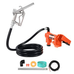 VEVOR degvielas pārsūknēšanas sūknis, 12 V DC, 76 l/min, 186 W, dīzeļdegvielas sūknis ar manuālu uzpildes pistoli, izplūdes šļūteni, sūkšanas cauruli, piemērots benzīnam, dīzeļdegvielai, petrolejai, etanola, metanola maisījumiem, kā arī biodīzeļdegvielai