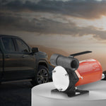 VEVOR degvielas pārsūknēšanas sūknis, 12 V DC, 30 l/min, 124 W, portatīvs elektriskais dīzeļdegvielas sūknis ar automātisku uzpildes pistoli, garu ieplūdes un izplūdes šļūteni benzīnam, dīzeļdegvielai, petrolejai un metanola maisījumiem