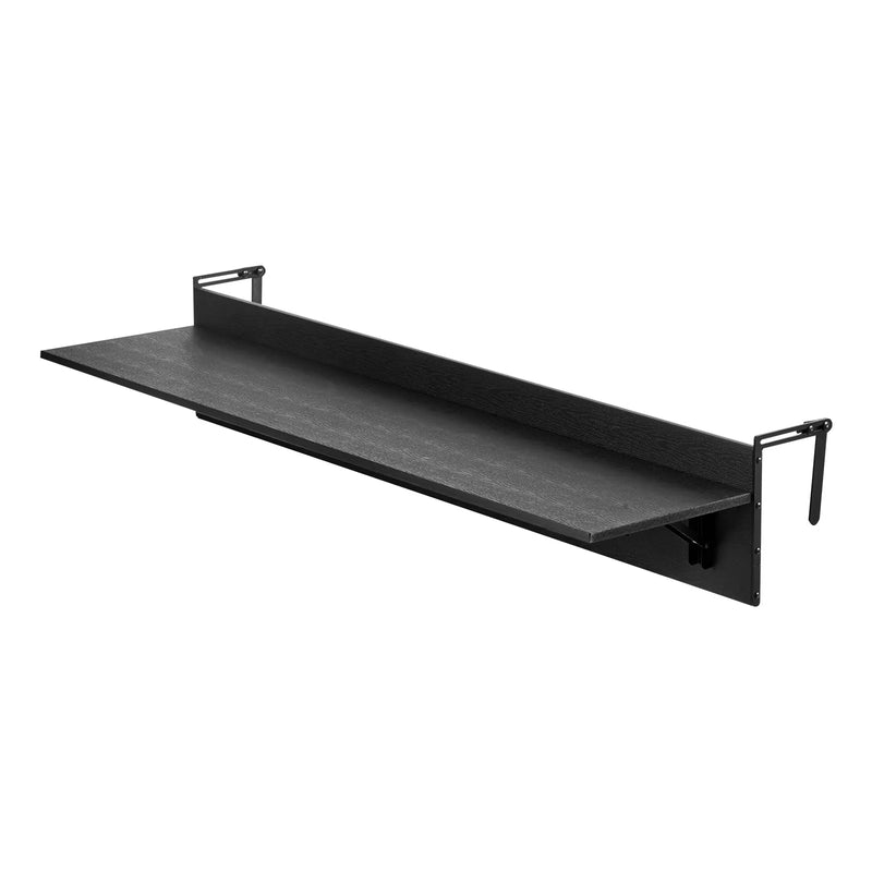 VEVOR piekarināms balkona galds 30,5 × 81,3 cm, salokāms margu galds, kravnesība līdz 22,7 kg, piemērots margām ar biezumu 2,5–10,9 cm, pasniegšanas galds balkonam un terasei