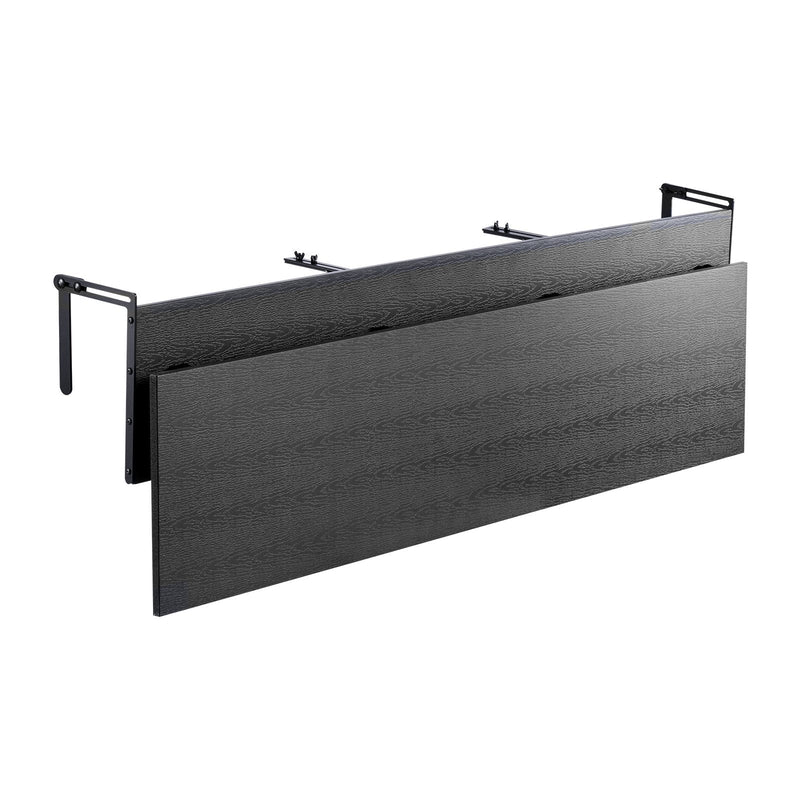 VEVOR piekarināms balkona galds 30,5 × 150 cm, salokāms balkona margu galds, kravnesība līdz 22,7 kg, piemērots margām ar biezumu 2,5–15 cm, pasniegšanas galds balkonam un terasei