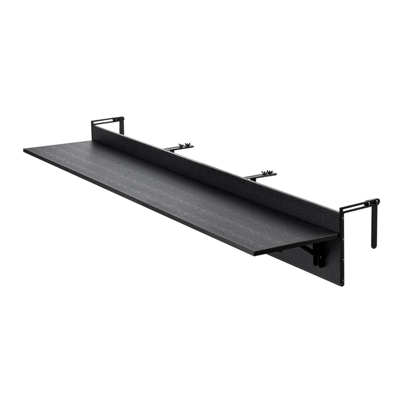 VEVOR piekarināms balkona galds 30,5 × 150 cm, salokāms balkona margu galds, kravnesība līdz 22,7 kg, piemērots margām ar biezumu 2,5–15 cm, pasniegšanas galds balkonam un terasei