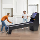 VEVOR klasiskā Roll and Score arkādes spēļu galda iekārta, 274 cm, iekštelpu skeeball spēļu galds ar LED elektronisko rezultātu skaitītāju, skaņu un automātisku bumbiņu atgriešanu, piemērots pieaugušajiem un bērniem, 4 bumbiņas komplektā