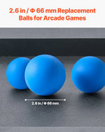 VEVOR Roll and Score arkādes spēļu bumbiņas, 4 gab. rezerves komplekts, skeeball arkādes spēļu piederums mešanas spēlēm, piemērots pieaugušajiem un bērniem, spēļu istabām un aktivitātēm ārpus telpām