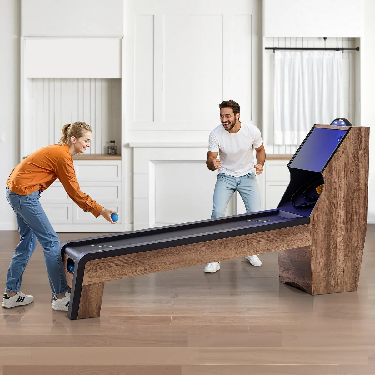 VEVOR Roll and Score arkādes spēļu bumbiņas, 4 gab. rezerves komplekts, skeeball arkādes spēļu piederums mešanas spēlēm, piemērots pieaugušajiem un bērniem, spēļu istabām un aktivitātēm ārpus telpām