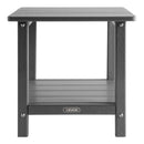 VEVOR āra sānu galds 450 × 380 × 440 mm, divslāņu HDPE konstrukcija, viegli kopjams, izturīgs pret skarbiem laikapstākļiem, piemērots terasei, baseinam, pludmalei, lievenim, pagalmam un iekštelpām, pelēks