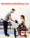 VEVOR treniņu sols ar kāju iztaisnošanas moduli, spēka treniņu sols ar bicepsu staciju hantelēm un stienim, 200 kg nestspēja, daudzfunkcionāls sols mājas sporta zālei