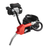 VEVOR degvielas pārsūknēšanas sūknis 230 V, 60 L/min, AC elektriskais eļļas sūknis dīzeļdegvielai, petrolejai un biodīzeļdegvielai, ar automātisku degvielas pistoli un 2 šļūtenēm, maks. pacelšana 13,7 m, piemērots transportlīdzekļiem un būvlaukumiem