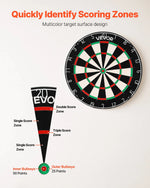 VEVOR šautriņu dēlis 450 mm, augstas kvalitātes šautriņu dēlis ar skavu brīvu bullseye centru, asmens tipa stiepli un rotējošu ciparu gredzenu, profesionāls šautriņu dēlis mājas ballītēm un spēļu istabai (šautriņas nav iekļautas)