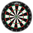 VEVOR šautriņu dēlis 450 mm, augstas kvalitātes šautriņu dēlis ar skavu brīvu bullseye centru, asmens tipa stiepli un rotējošu ciparu gredzenu, profesionāls šautriņu dēlis mājas ballītēm un spēļu istabai (šautriņas nav iekļautas)