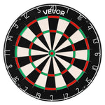 VEVOR šautriņu dēlis 450 mm, augstas kvalitātes šautriņu dēlis ar skavu brīvu bullseye centru, asmens tipa stiepli un rotējošu ciparu gredzenu, profesionāls šautriņu dēlis mājas ballītēm un spēļu istabai (šautriņas nav iekļautas)
