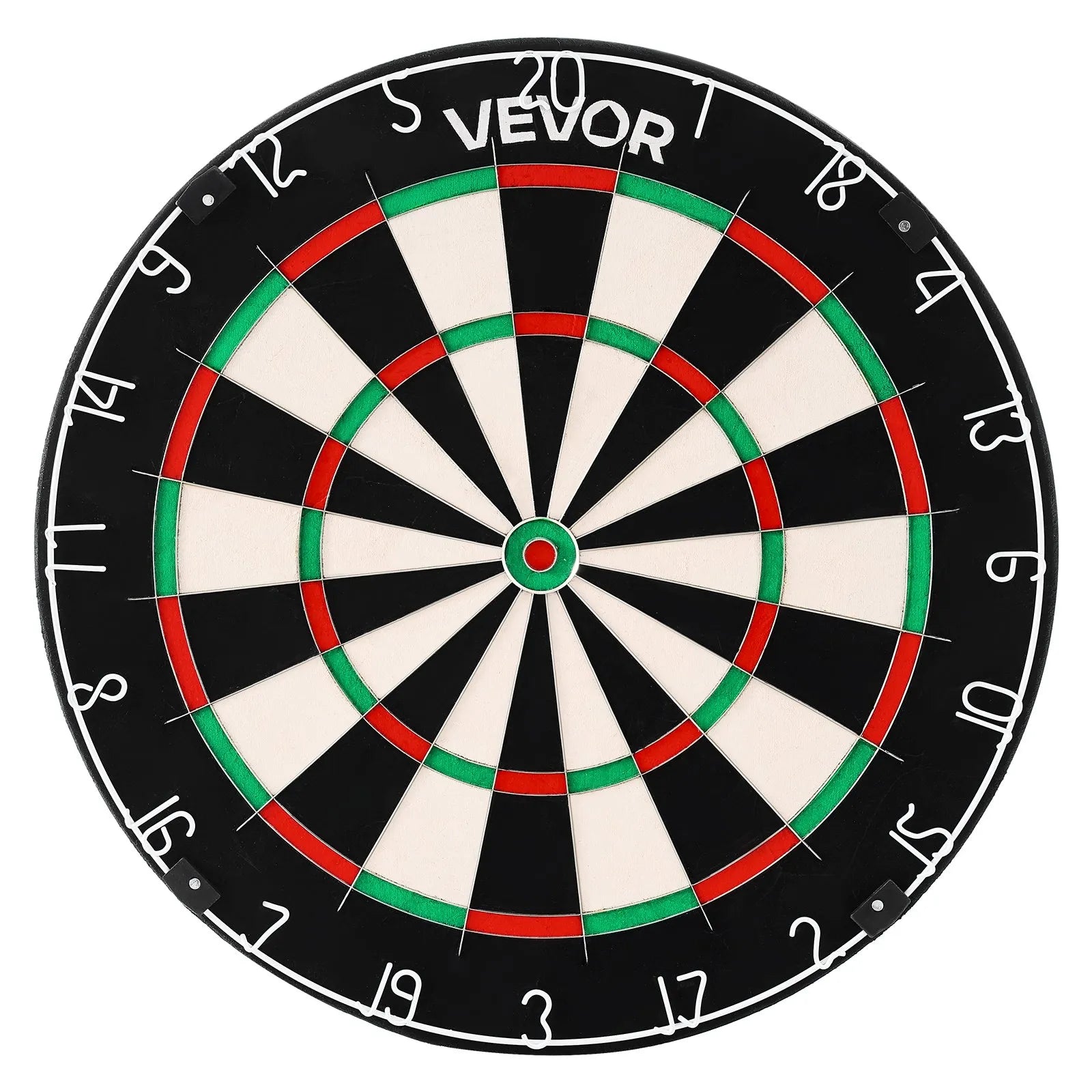 VEVOR šautriņu dēlis 450 mm, augstas kvalitātes šautriņu dēlis ar skavu brīvu bullseye centru, asmens tipa stiepli un rotējošu ciparu gredzenu, profesionāls šautriņu dēlis mājas ballītēm un spēļu istabai (šautriņas nav iekļautas)
