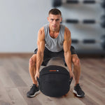 VEVOR treniņu smilšu maiss ar rokturiem, 45 kg, fitnesa un spēka treniņiem, melns (bez pildījuma)