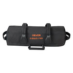 VEVOR regulējams treniņu smilšu maiss ar rokturiem, 2–11 kg, fitnesa un spēka treniņiem, melns (bez pildījuma)