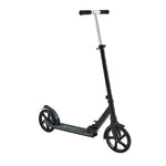 VEVOR divriteņu skrejritenis bērniem no 8+, pusaudžiem un pieaugušajiem, ar regulējamu stūres augstumu, platu pretslīdes platformu, salokāmu vieglu rāmi, kravnesība līdz 99,8 kg, melns.