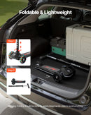 VEVOR trīsriteņu skrejritenis bērniem no 3 gadu vecuma ar LED gaismas riteņiem, regulējamu stūres augstumu, platu pretslīdes platformu un vieglu alumīnija rāmi, kravnesība līdz 74,8 kg, melns