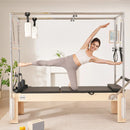 VEVOR pilates reformeris no koka ar dubulto pretestību, treniņu aprīkojums ar reformera kasti un lēciena platformu, piemērots iesācējiem un pieredzējušiem lietotājiem, slodze līdz 181 kg