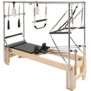 VEVOR pilates reformeris no koka ar dubulto pretestību, treniņu aprīkojums ar reformera kasti un lēciena platformu, piemērots iesācējiem un pieredzējušiem lietotājiem, slodze līdz 181 kg