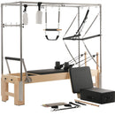 VEVOR pilates reformeris no koka ar dubulto pretestību, treniņu aprīkojums ar reformera kasti un lēciena platformu, piemērots iesācējiem un pieredzējušiem lietotājiem, slodze līdz 181 kg